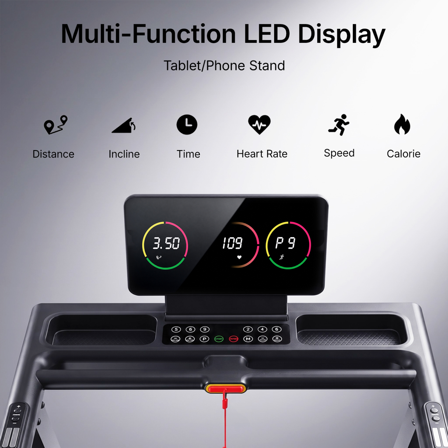 MERACH Treadmill with 15% Auto Incline, Foldable Treadmill for Home with 300lbs Capacity, 0.8-7.5MPH
