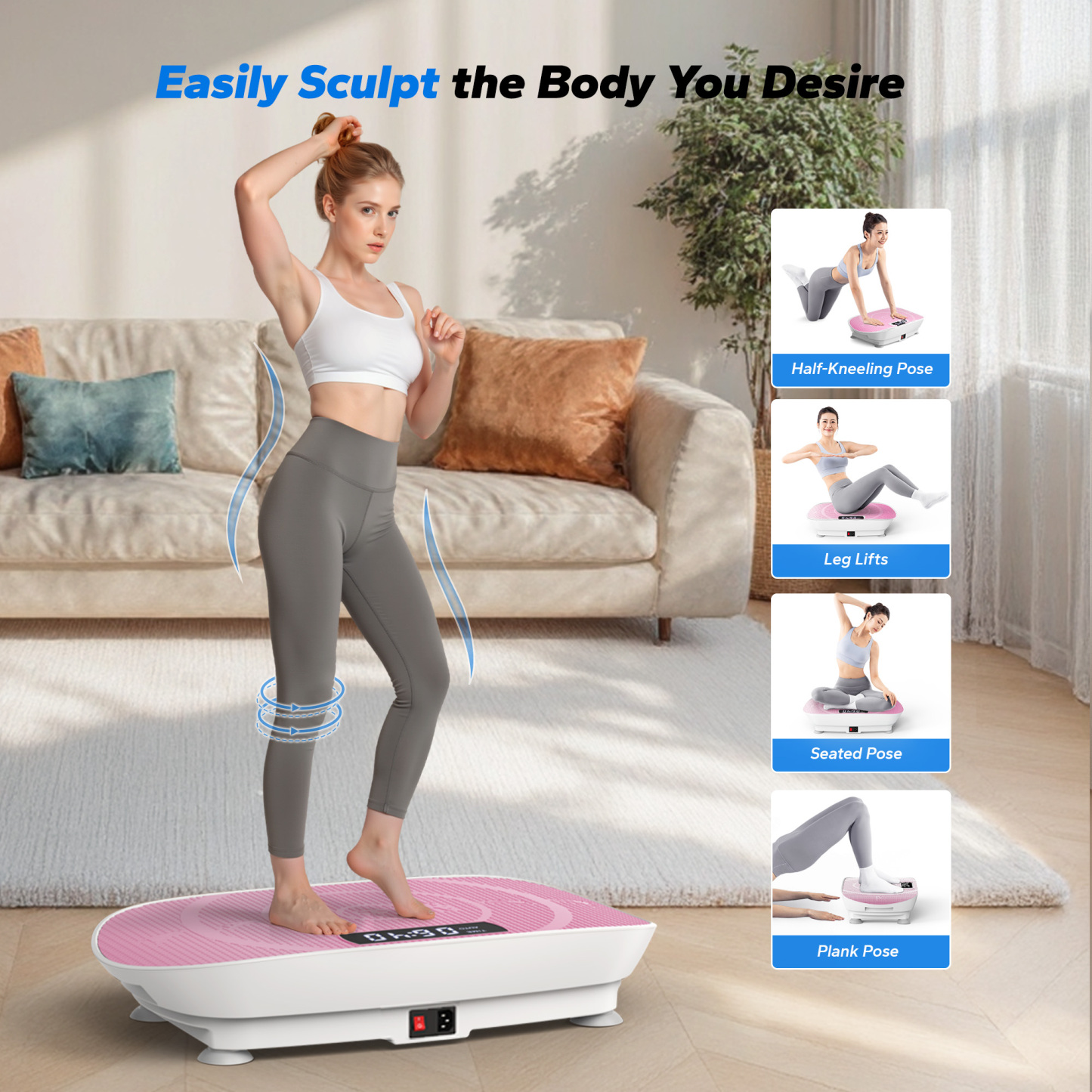 Whole Body Vibration Plate-Pink