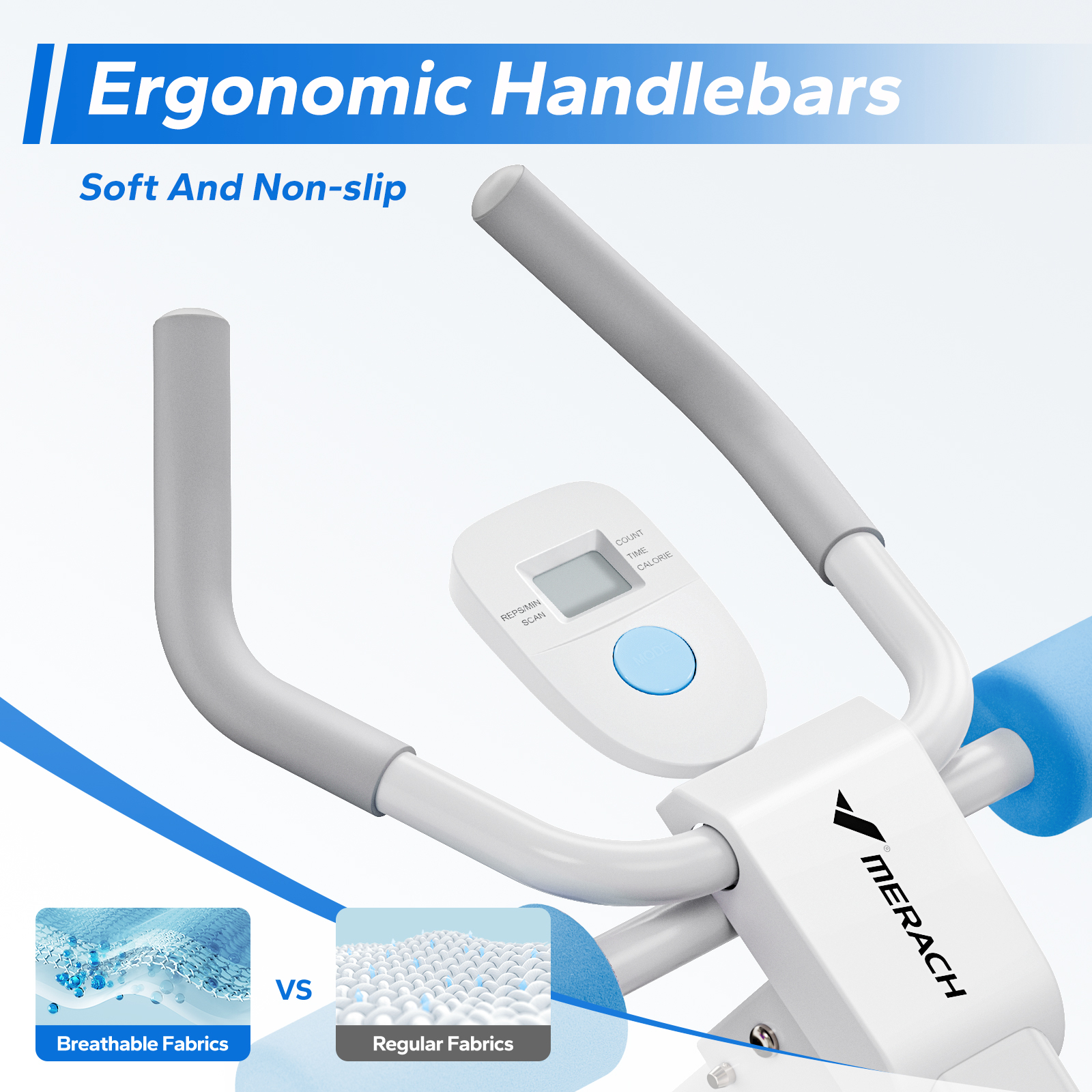 MERACH Ab Machine for Exercise, Adjustable Abdominal Workout machine for Home Gym, Foldable, Knee Protection