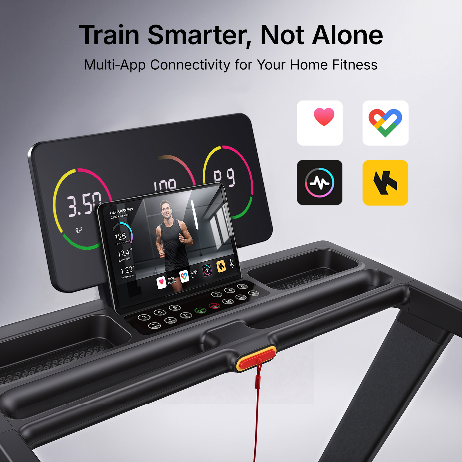 MERACH Treadmill with 15% Auto Incline, Foldable Treadmill for Home with 300lbs Capacity, 0.8-7.5MPH