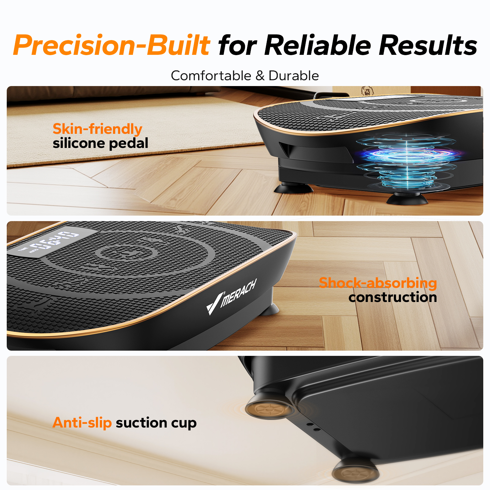 MERACH Vibration Plate Exercise Machine, Whole Body Shake Plate Exercise Machine with Remote Control