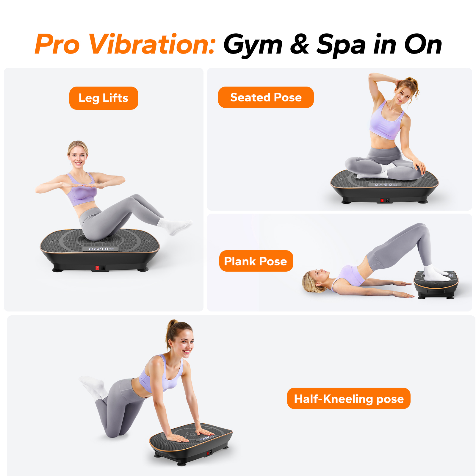 MERACH Vibration Plate Exercise Machine, Whole Body Shake Plate Exercise Machine with Remote Control