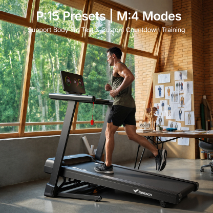 MERACH Treadmill with 15% Auto Incline, Foldable Treadmill for Home with 300lbs Capacity, 0.8-7.5MPH