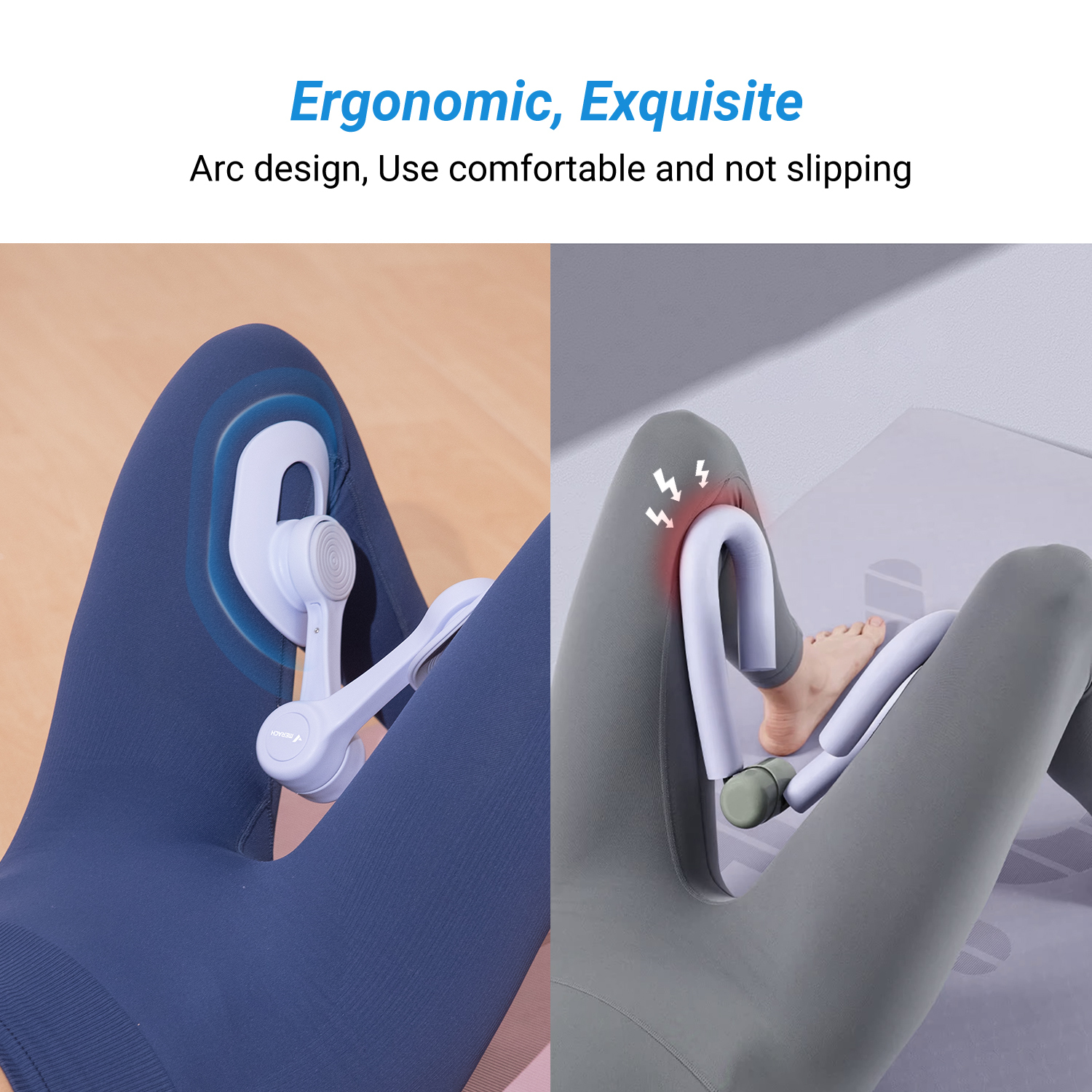 MERACH Thigh Master, Pelvic Floor Exercise Devices, Kegel Exerciser with 360° Adjustable Rotation