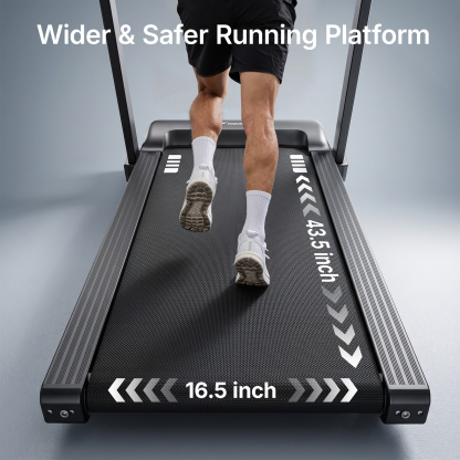MERACH Treadmill with 15% Auto Incline, Foldable Treadmill for Home with 300lbs Capacity, 0.8-7.5MPH