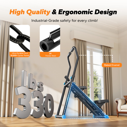 MERACH Stair Stepper, 3 Levels Resistance Adjustable Vertical Climber Machine Compact Foldable Full-Body Workout Stepper Home Cardio Exercise Equipment