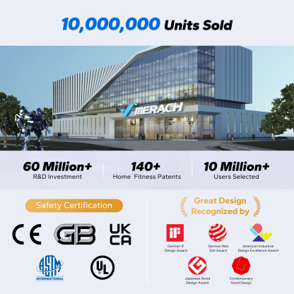 MERACH Stair Stepper, 3 Levels Resistance Adjustable Vertical Climber Machine Compact Foldable Full-Body Workout Stepper Home Cardio Exercise Equipment