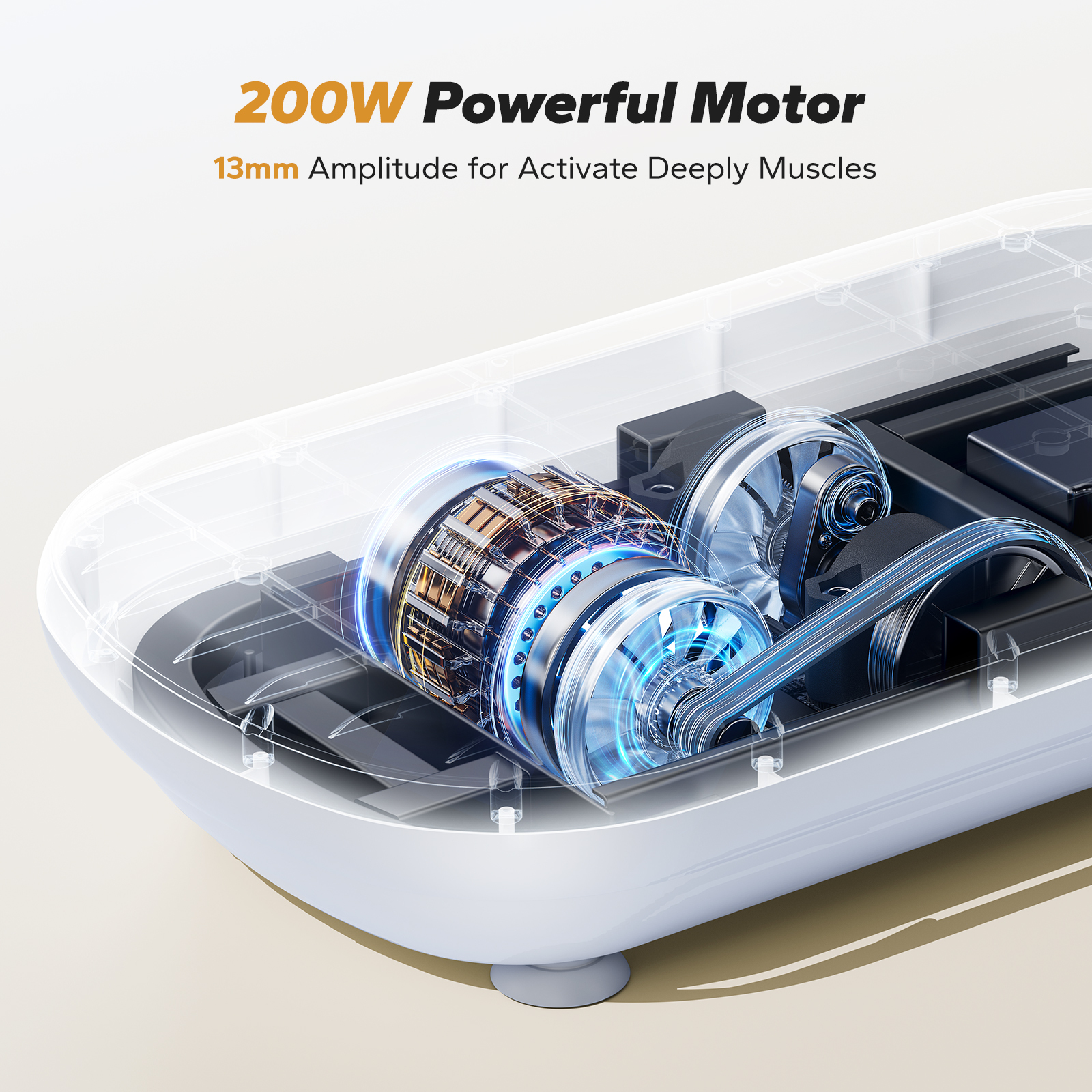 MERACH Vibration Plate Exercise Machine: Upgraded Width & Motor, Supports 440LBS, Bluetooth, Silicone Pedals, Deep Fat Burn, Smart Auto Start/Stop