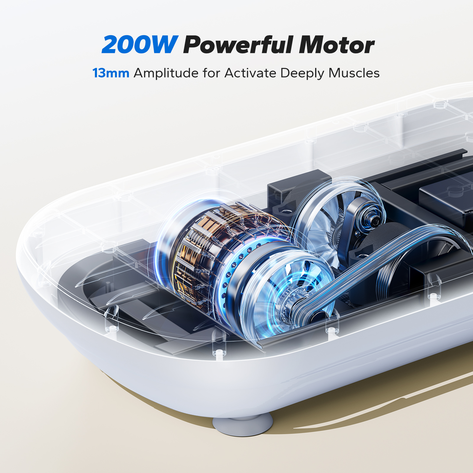 MERACH Vibration Plate Exercise Machine: Upgraded Width & Motor, Supports 440LBS, Bluetooth, Silicone Pedals, Deep Fat Burn, Smart Auto Start/Stop