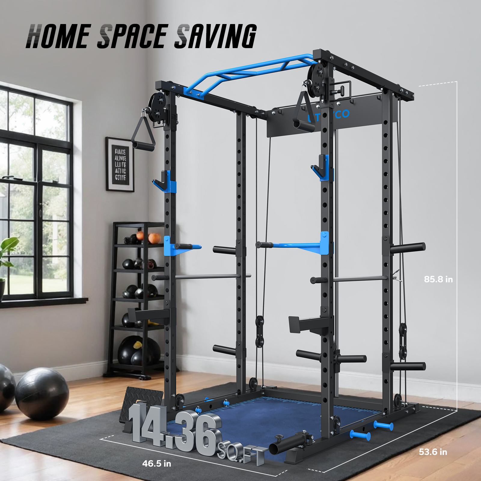 Squat Rack Space Required For Home Gym For Home Gym Power Rack