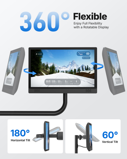 MERACH Exercise Bike, Brake Pad Stationary Bike with Exclusive App, Low Noise Indoor Cycling Bike with 300lbs Weight Capacity, Tablet Mount and Fitness Courses for Weight Loss