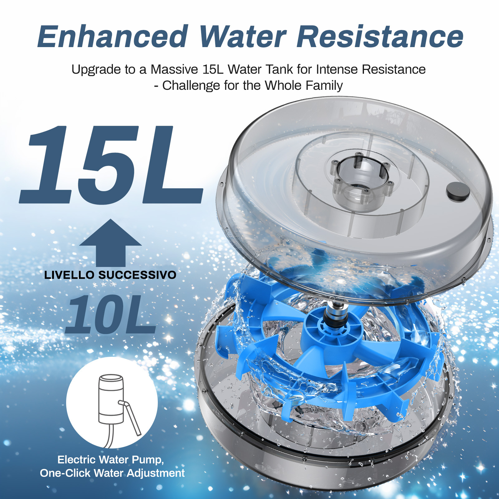 MERACH Water Rowing Machine for Home Use 350 lbs Weight Capacity with LCD Monitor