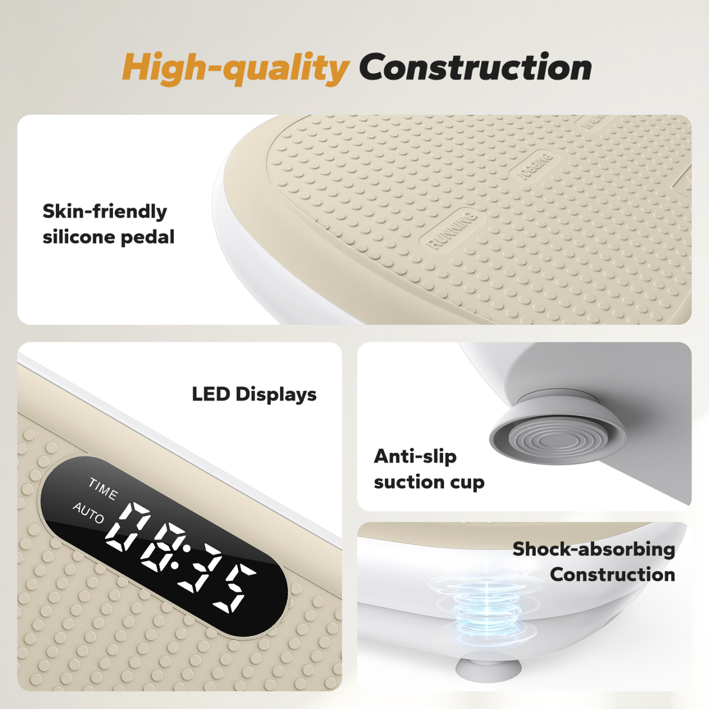 MERACH Vibration Plate Exercise Machine: Upgraded Width & Motor, Supports 440LBS, Bluetooth, Silicone Pedals, Deep Fat Burn, Smart Auto Start/Stop