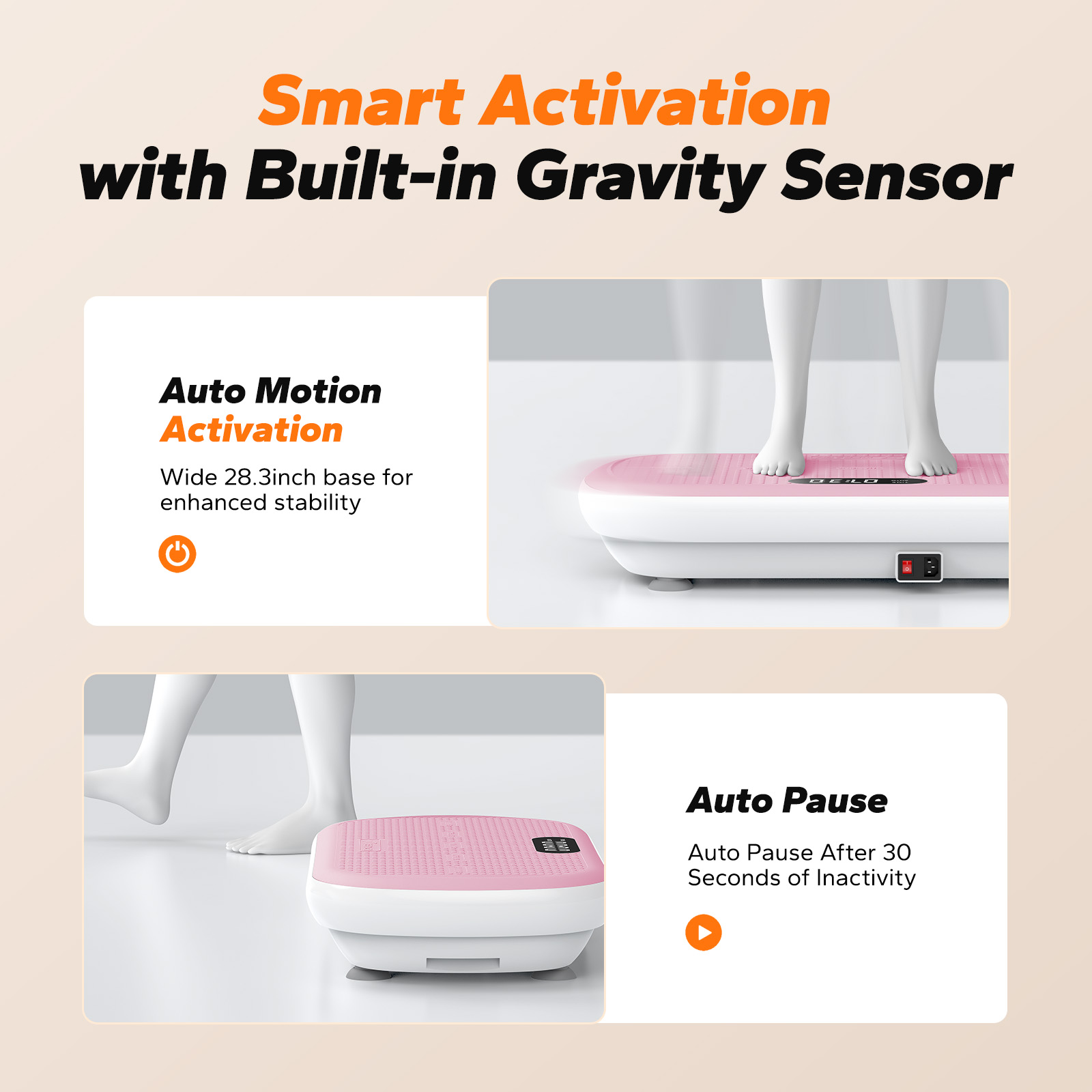 MERACH Vibration Plate Pro - 440 lbs Support, Enhanced Width & Motor, Bluetooth Sync, Silicone Pedals, Intense Fat Burning, Auto Start/Stop, Home Gym Equipment