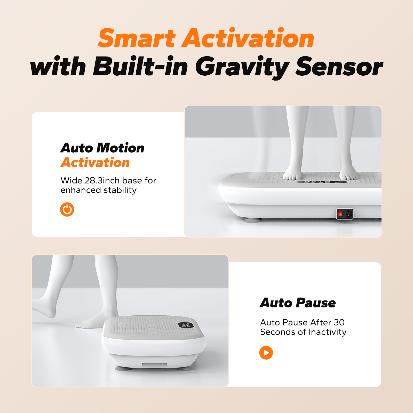 MERACH Vibration Plate Pro - 440 lbs Support, Enhanced Width & Motor, Bluetooth Sync, Silicone Pedals, Intense Fat Burning, Auto Start/Stop, Home Gym Equipment