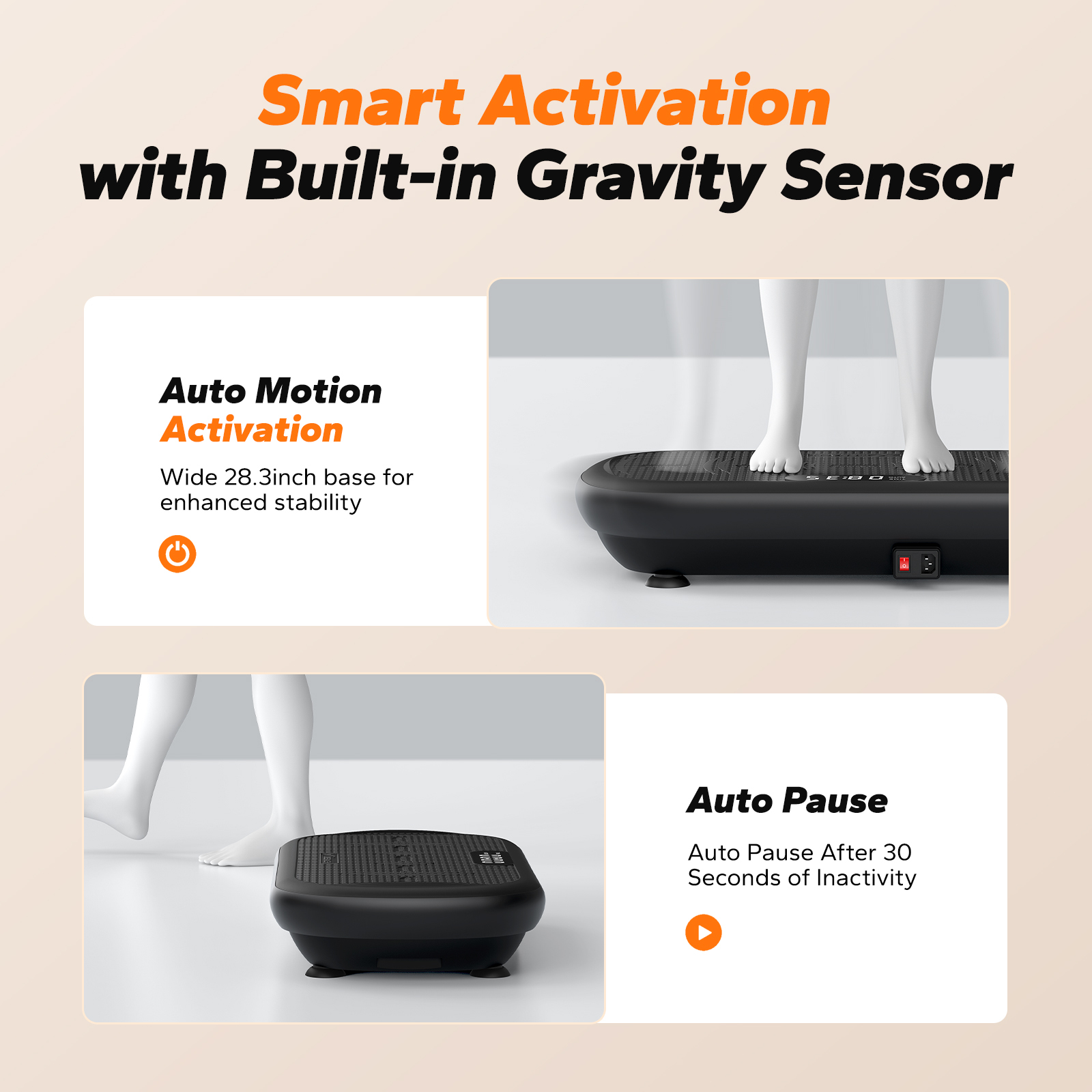 MERACH Vibration Plate Pro - 440 lbs Support, Enhanced Width & Motor, Bluetooth Sync, Silicone Pedals, Intense Fat Burning, Auto Start/Stop, Home Gym Equipment