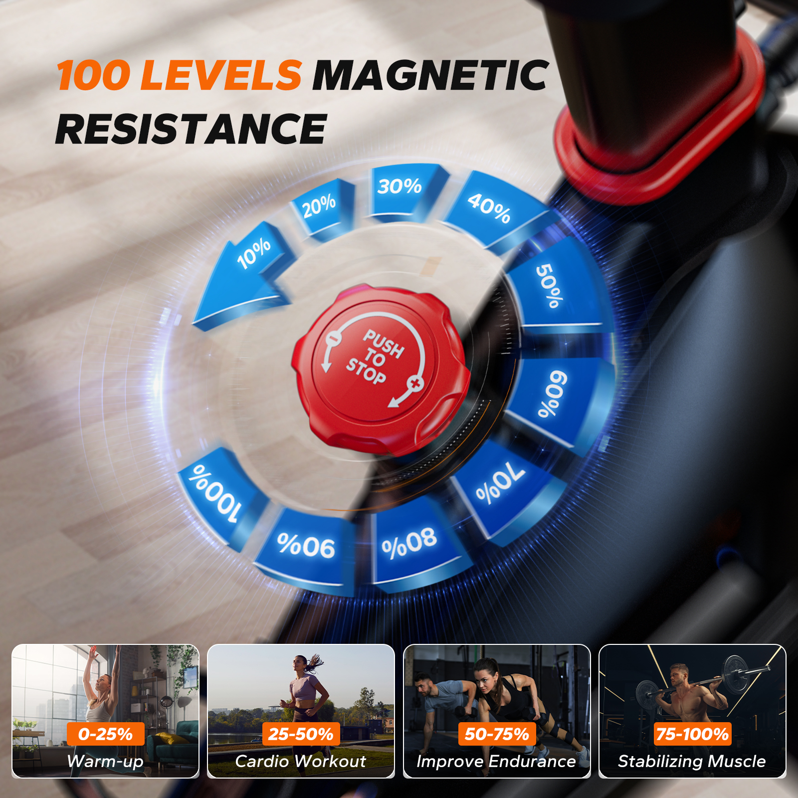 MERACH Exercise Bike Magnetic Home Stationary Bike with Free App Quiet Indoor Cycling Bike with Comfortable Seat Cushion