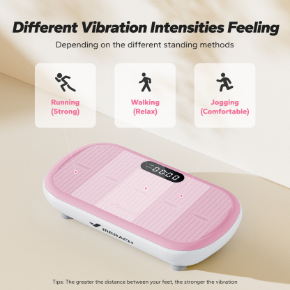 MERACH Vibration Plate Exercise Machine: Upgraded Width & Motor, Supports 440LBS, Bluetooth, Silicone Pedals, Deep Fat Burn, Smart Auto Start/Stop