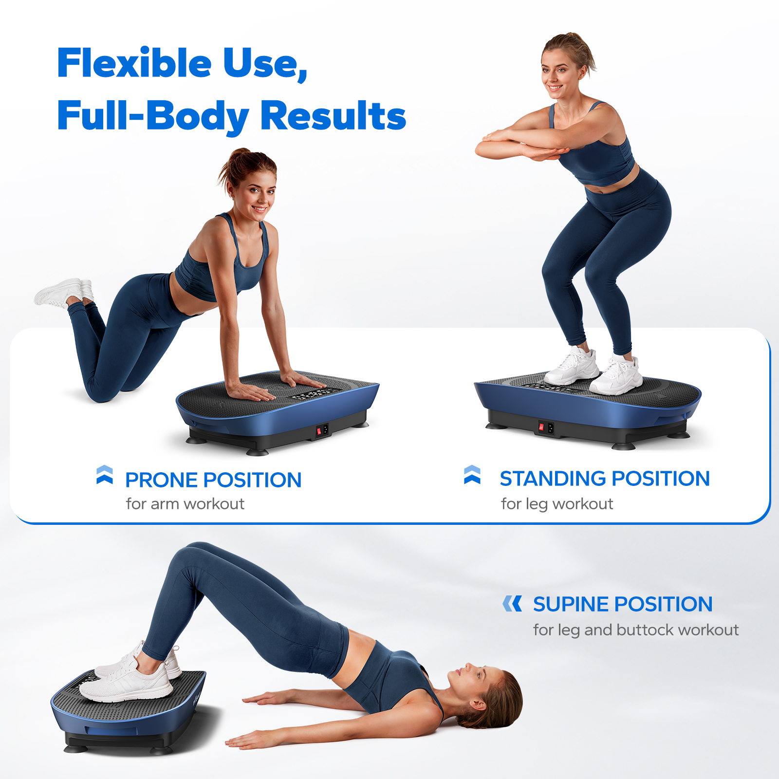 MERACH Compact Vibration Plate Exercise Machine, Mini Whole Body Shake Platform Exercise Machine with Remote Control