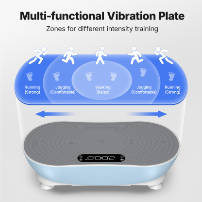 MERACH Vibration Plate Exercise Machine with LED Touch Screen, 99 Speed Levels, Bluetooth & Resistance Bands, Full Body Workout Platform for Home Fitness Training