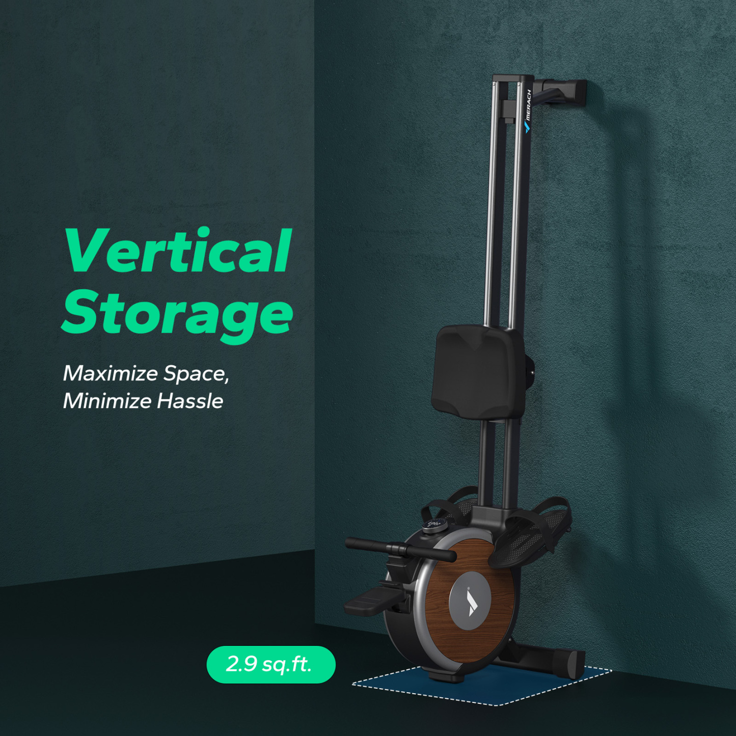 MERACH Rowing Machine, Magnetic Rower Machine for Home, 16 Levels of Quiet Resistance, Dual Slide Rail with Max 350lb Weight Capacity, App Compatible