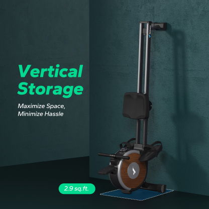 MERACH Rowing Machine, Magnetic Rower Machine for Home, 16 Levels of Quiet Resistance, Dual Slide Rail with Max 350lb Weight Capacity, App Compatible