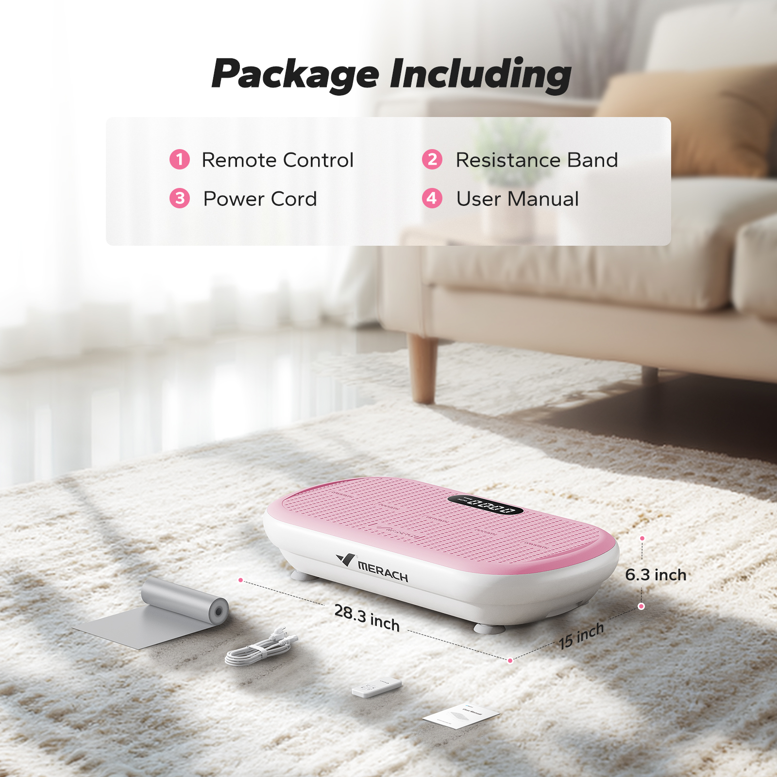 MERACH Vibration Plate Exercise Machine: Upgraded Width & Motor, Supports 440LBS, Bluetooth, Silicone Pedals, Deep Fat Burn, Smart Auto Start/Stop