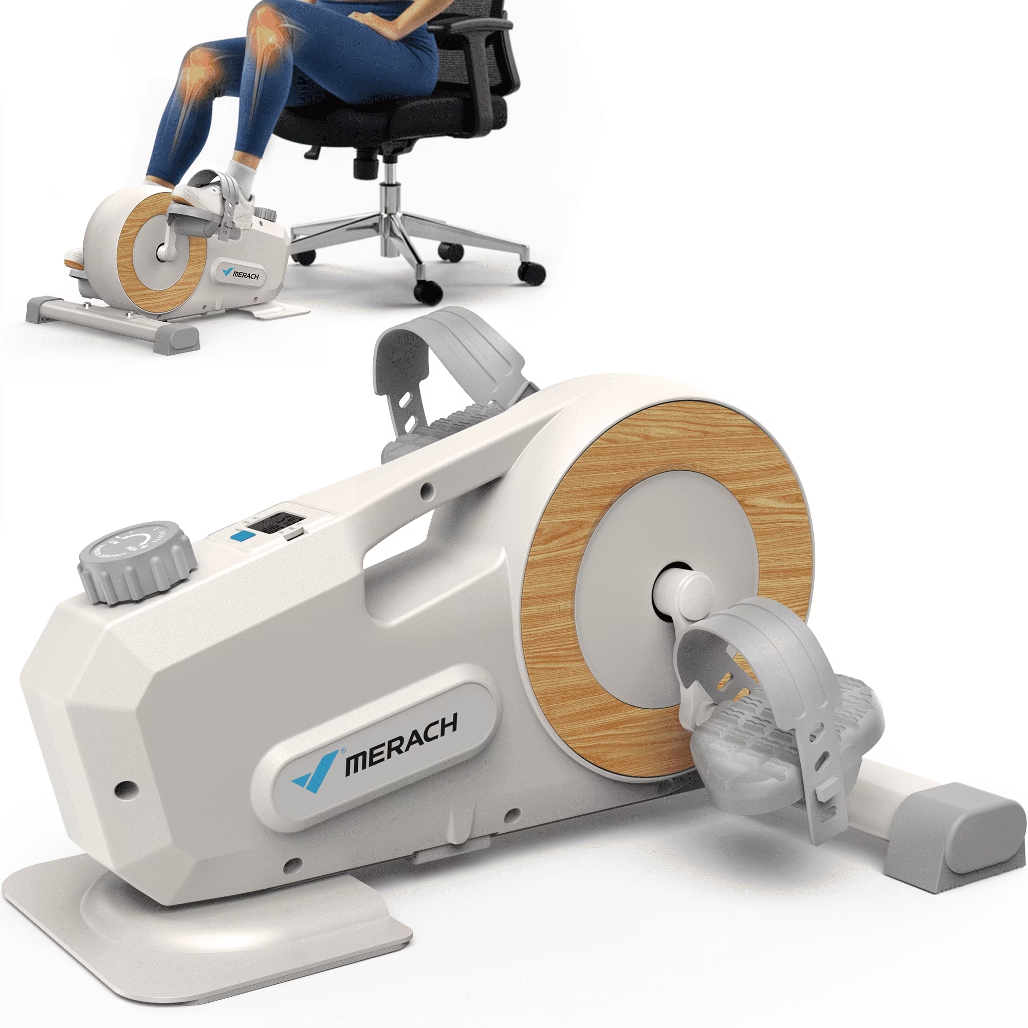 MERACH Recumbent Exercise Bike, Under Desk Bike, Magnetic Pedal Exerciser for Arm/Leg Exercise, Home/Office WorkoutMERACH Recumbent Exercise Bike, Under Desk Bike, Magnetic Pedal Exerciser for Arm/Leg Exercise, Home/Office Workout