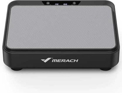 Black Whole Body Vibration Plate with tension ropes