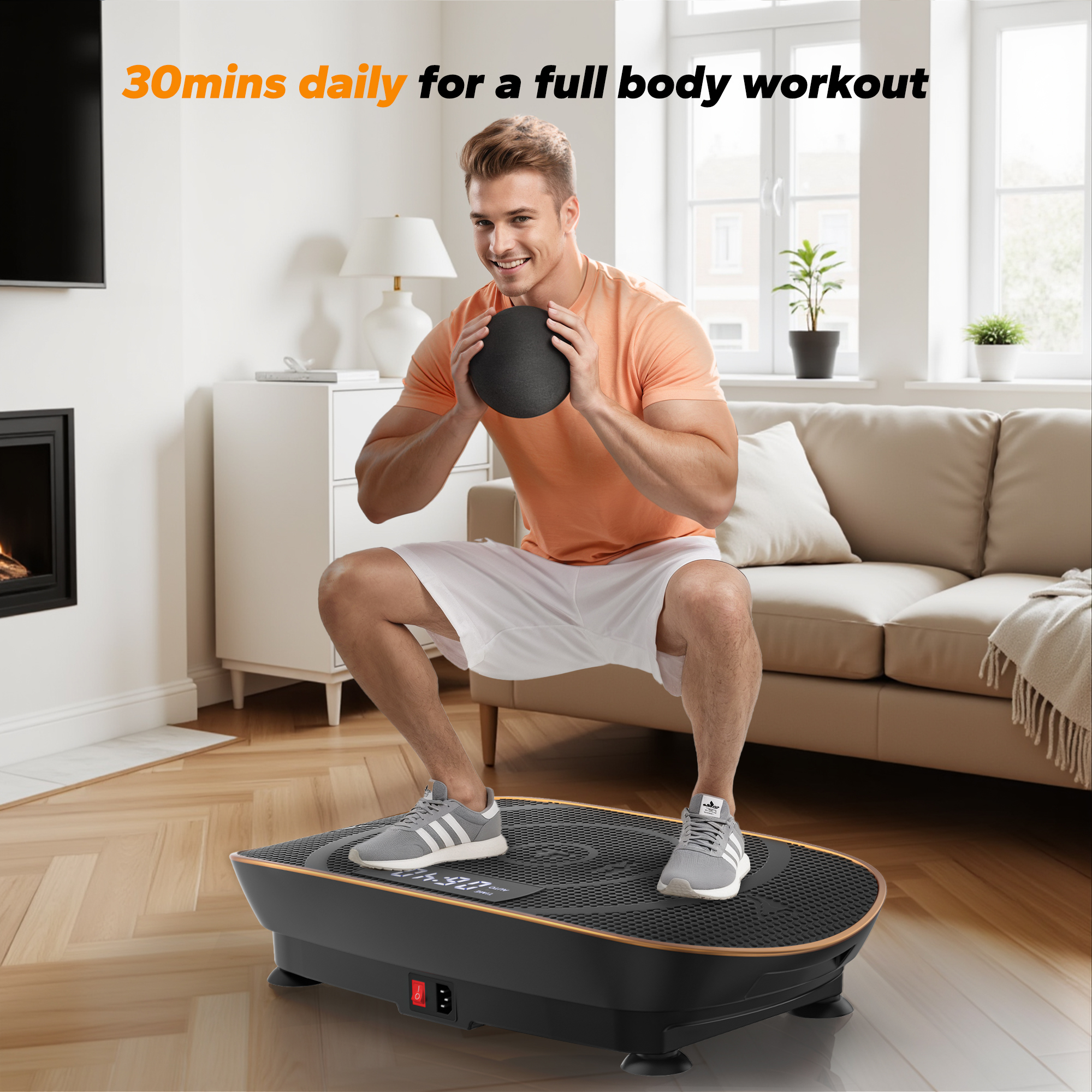 MERACH Vibration Plate Exercise Machine, Whole Body Shake Plate Exercise Machine with Remote Control