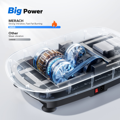 MERACH Compact Vibration Plate Exercise Machine, Mini Whole Body Shake Platform Exercise Machine with Remote Control