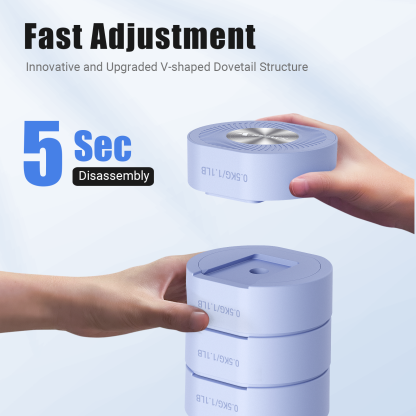 MERACH 8.8 lbs Adjustable Dumbbells Set of 2, 4-in-1 Free Weights for Women, Hand Weights for Home Gym, Blue