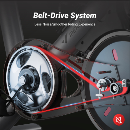 MERACH Exercise Bike Stationary 100 Resistance Levels Indoor Cycling for Home Office Cardio Workout Machine, Free Bluetooth App Height-Adjustable Padded Seat