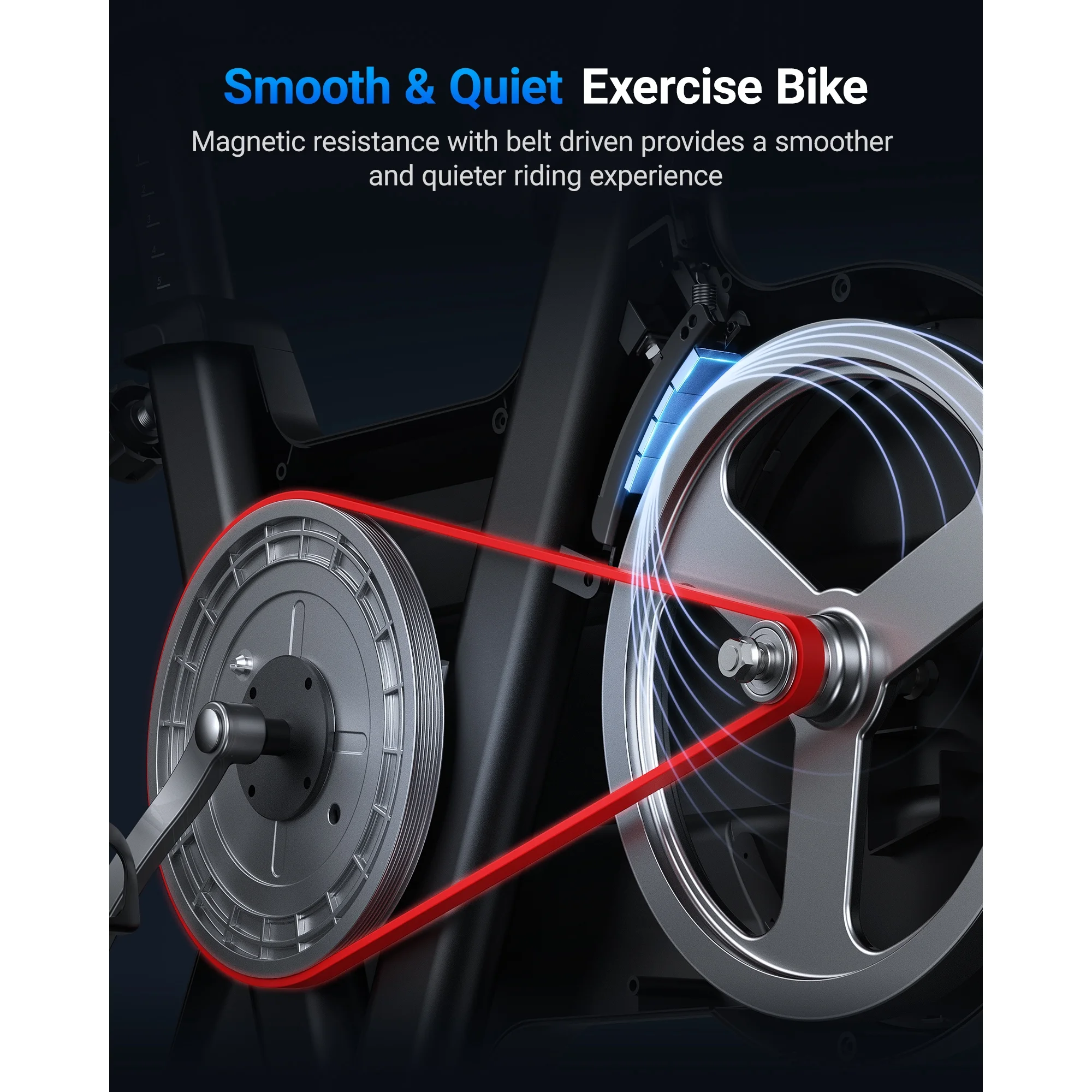 MERACH Indoor Cycling Bike, Exercise Bike for Home with Magnetic Resistance, Bluetooth Stationary Bike with APP Data Tracking, and Tablet Holder