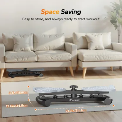 MERACH Slim Waist Twister - 300 lbs Silent Ab Toner Machine for Women, Core Workout Board, Home Gym Equipment for Hourglass Figure & Love Handle Reduction