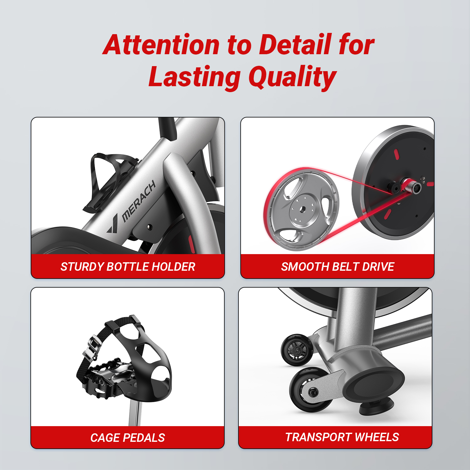 MERACH Exercise Bike Stationary 100 Resistance Levels Indoor Cycling for Home Office Cardio Workout Machine, Free Bluetooth App Height-Adjustable Padded Seat