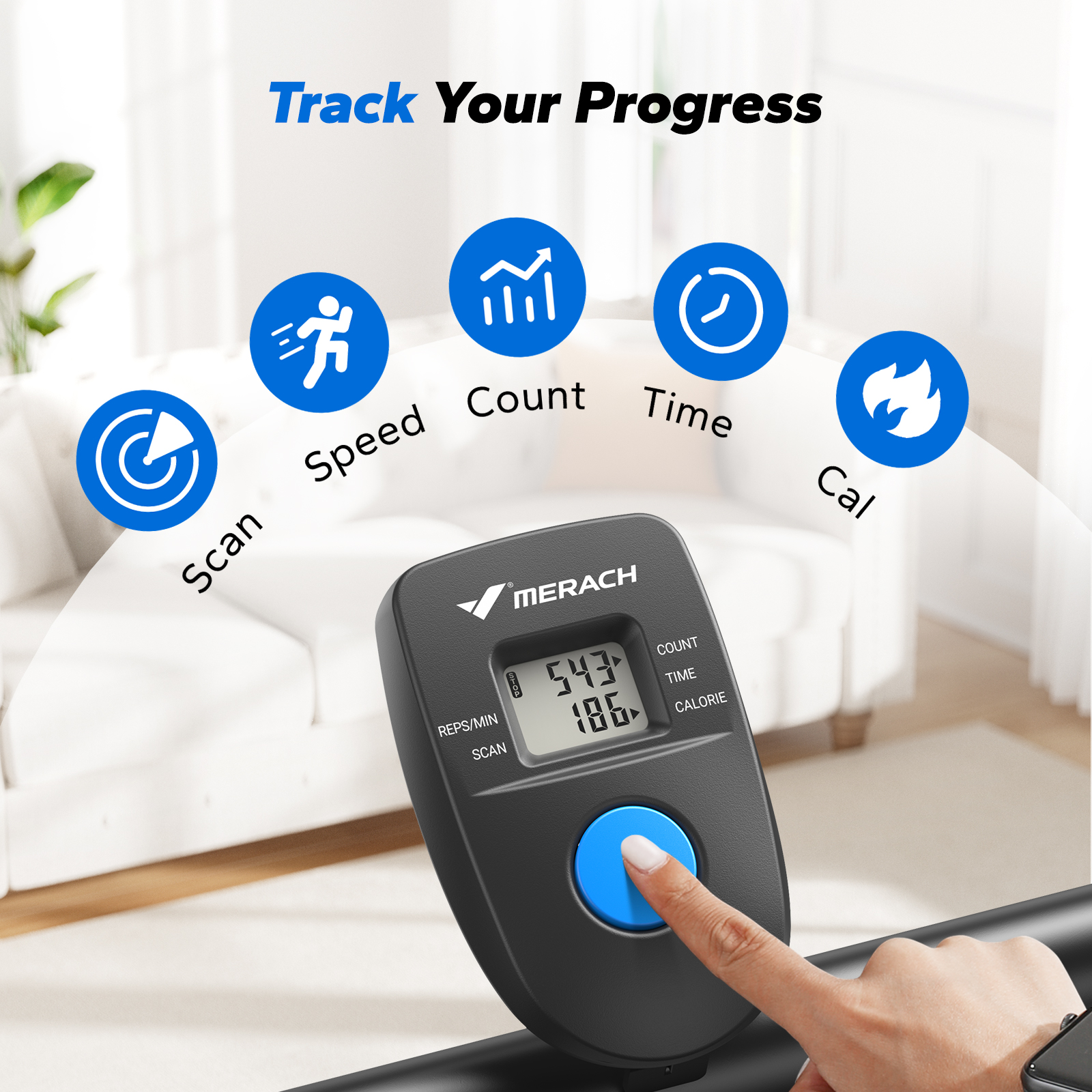 MERACH Cardio Climber Stepper Elliptical Exercise Machine, 3 in 1 Fitness Machines, Full Body Workout Cross Trainer with Adjustable Incline & 95% Pre-Assembled