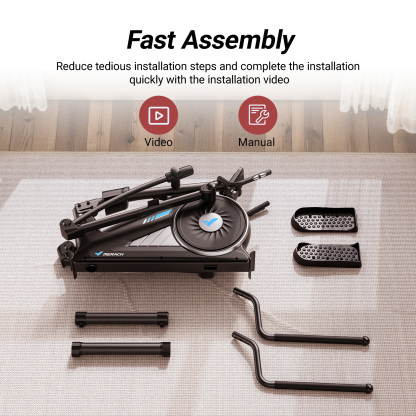 MERACH Home Elliptical Machine - Quiet Magnetic Drive, 16 Resistance Levels, 15.5" Stride, 350 lbs Capacity, Fitness App Compatible, Cardio Workout Equipment Elliptical Trainer