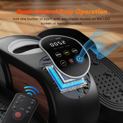 MERACH Compact Under Desk Elliptical Machine, Quiet & Portable Ellipse Leg Exerciser while Sitting, with Adjustable Speed, Electric Ellipticals Exercise Equipment for Home or Office