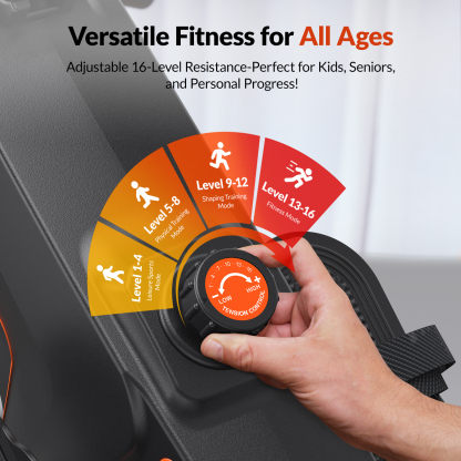 UTRYUP Magnetic Rowing Machines for Home, 16 Levels of Quiet Resistance Foldable Compact Rowing Machine 350 LB Weight Capacity with Bluetooth, App Supported, Tablet Holder