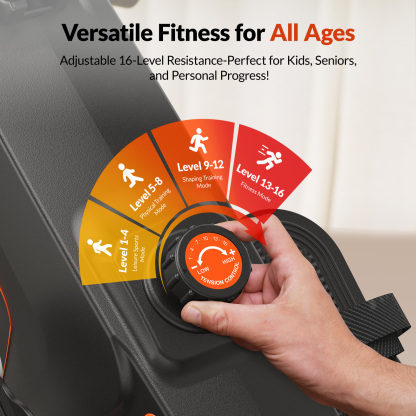 MERACH Foldable Magnetic Rowing Machine 350lbs Weight Capacity, 16 Levels Resistance Quiet Rower with Bluetooth for Home Workout