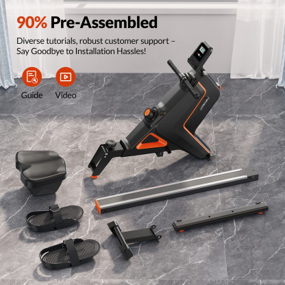 UTRYUP Magnetic Rowing Machines for Home, 16 Levels of Quiet Resistance Foldable Compact Rowing Machine 350 LB Weight Capacity with Bluetooth, App Supported, Tablet Holder