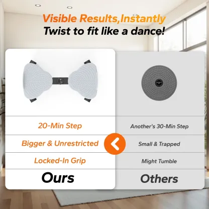 MERACH Slim Waist Twister - 300 lbs Silent Ab Toner Machine for Women, Core Workout Board, Home Gym Equipment for Hourglass Figure & Love Handle Reduction