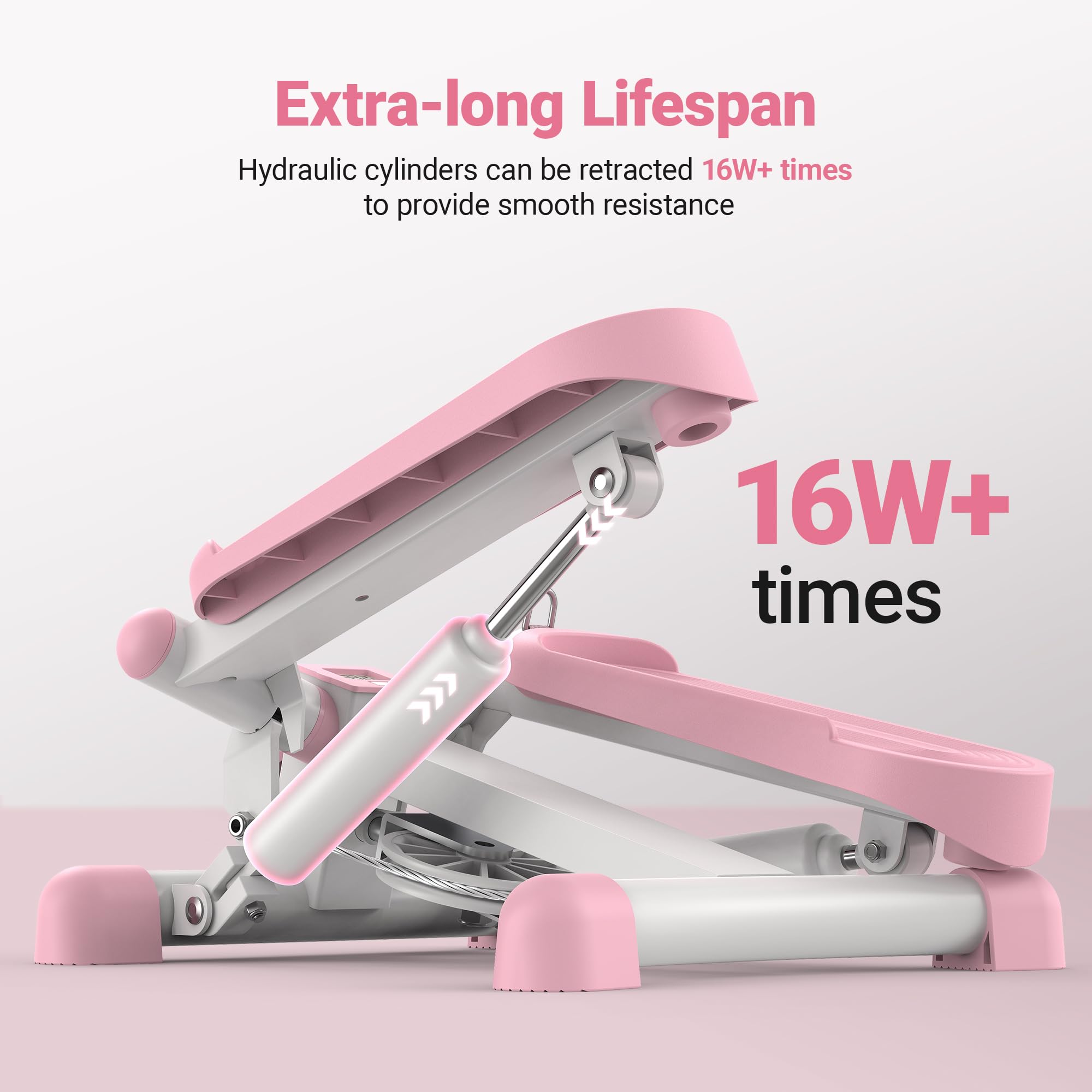  MERACH Portable Stair Stepper Mini Workout Twist Stepper Cardio Exercise Machine for Home Office Use Foot Pedal Exerciser