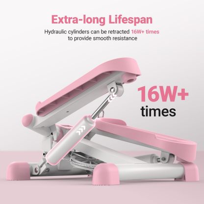  MERACH Portable Stair Stepper Mini Workout Twist Stepper Cardio Exercise Machine for Home Office Use Foot Pedal Exerciser