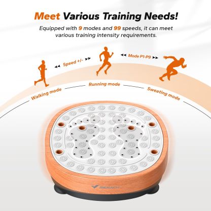MERACH Foot Massager Vibration Plate Exercise Machine, Helps Relieves Leg Fatigue