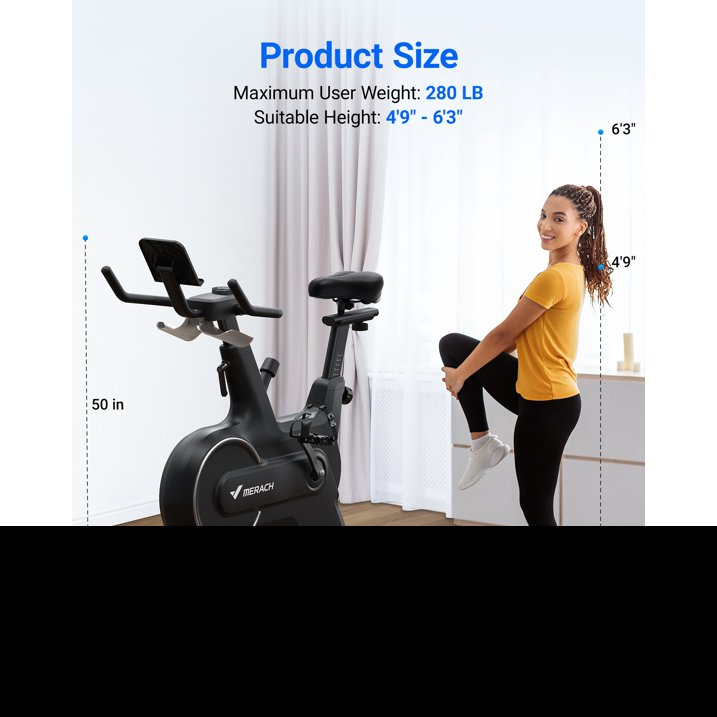 MERACH Indoor Cycling Bike, Exercise Bike for Home with Magnetic Resistance, Bluetooth Stationary Bike with APP Data Tracking, and Tablet Holder