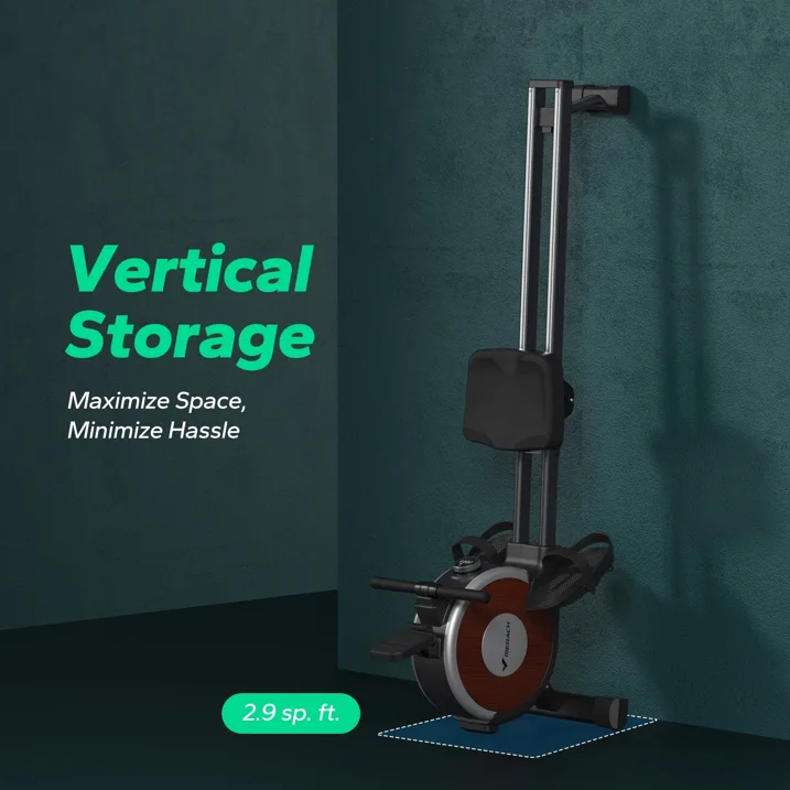 MERACH Rower Machine Bluetooth 16 levels Quiet Magnetic Smart Auto Resistance Rower for Home Use