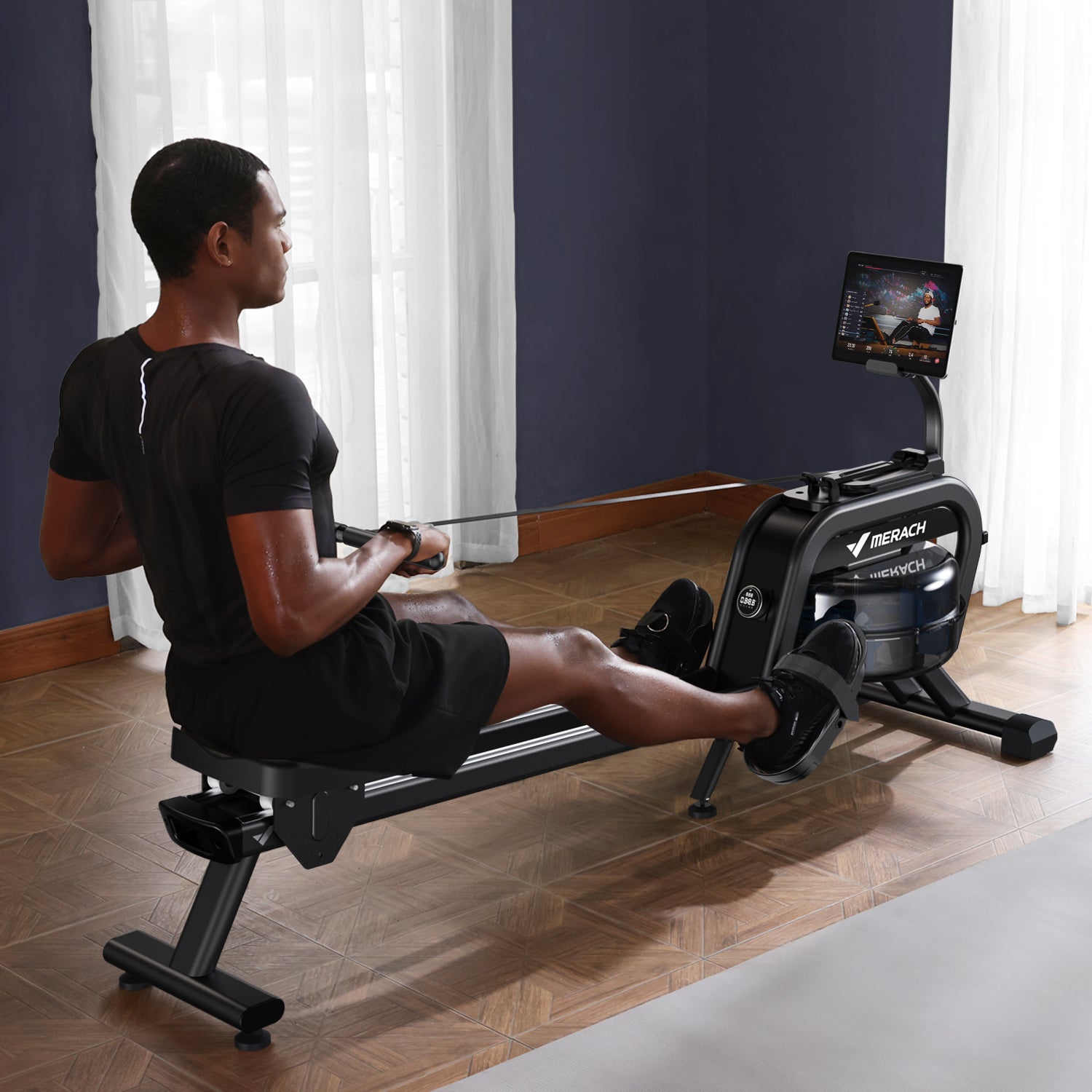 MERACH R06 Dual Resistance Rower with Auto Resistance Technology