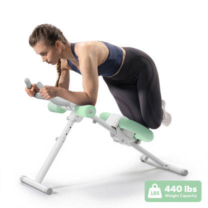 MERACH Ab Machine for Exercise, Adjustable Abdominal Workout machine for Home Gym, Foldable, Knee Protection